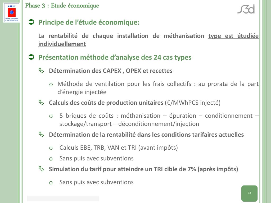 Mission Ademe R Alis E Par S D Etude Technique Conomique Et